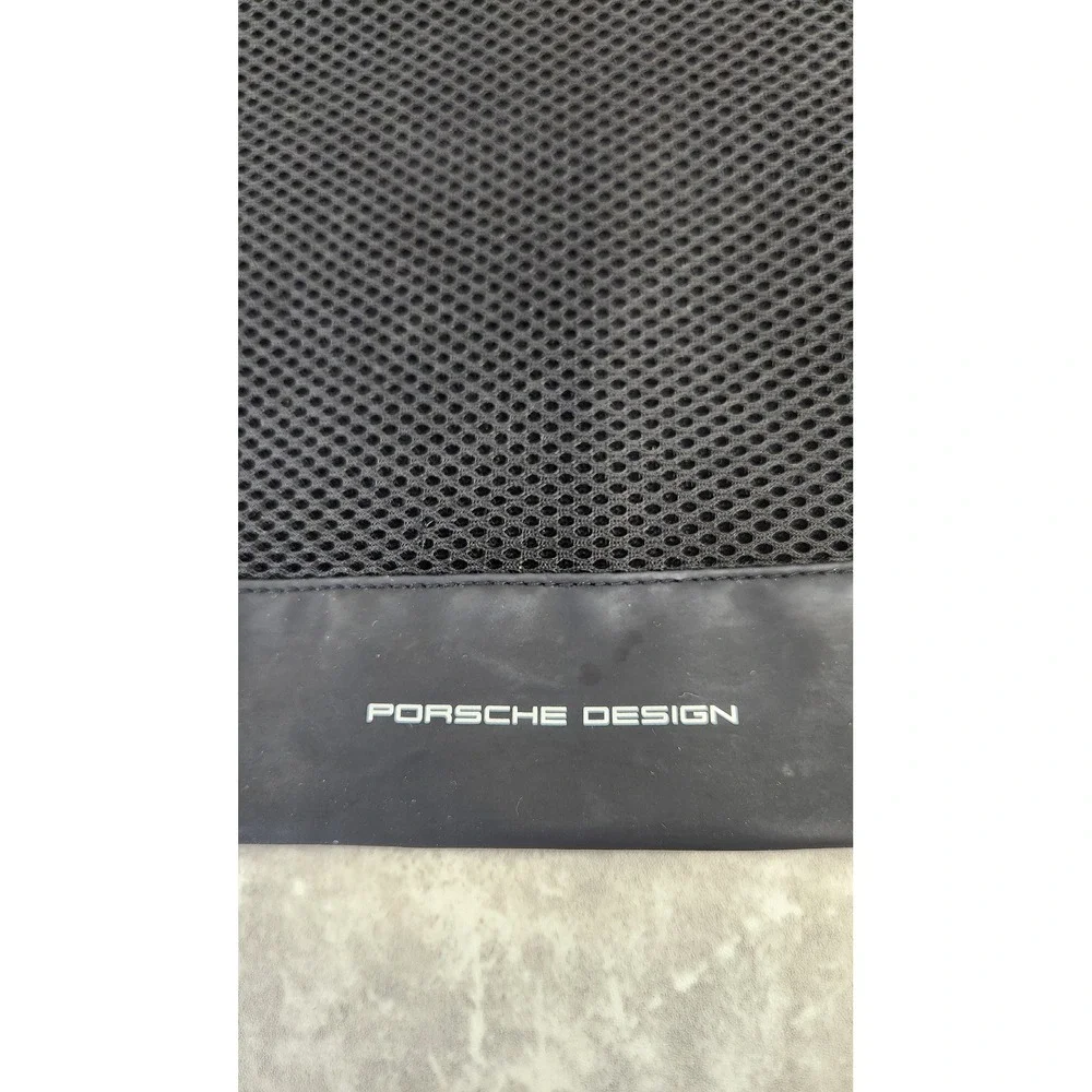 Porsche Lufthansa Airlines Drawstring Travel Bag Black Mesh Business Class